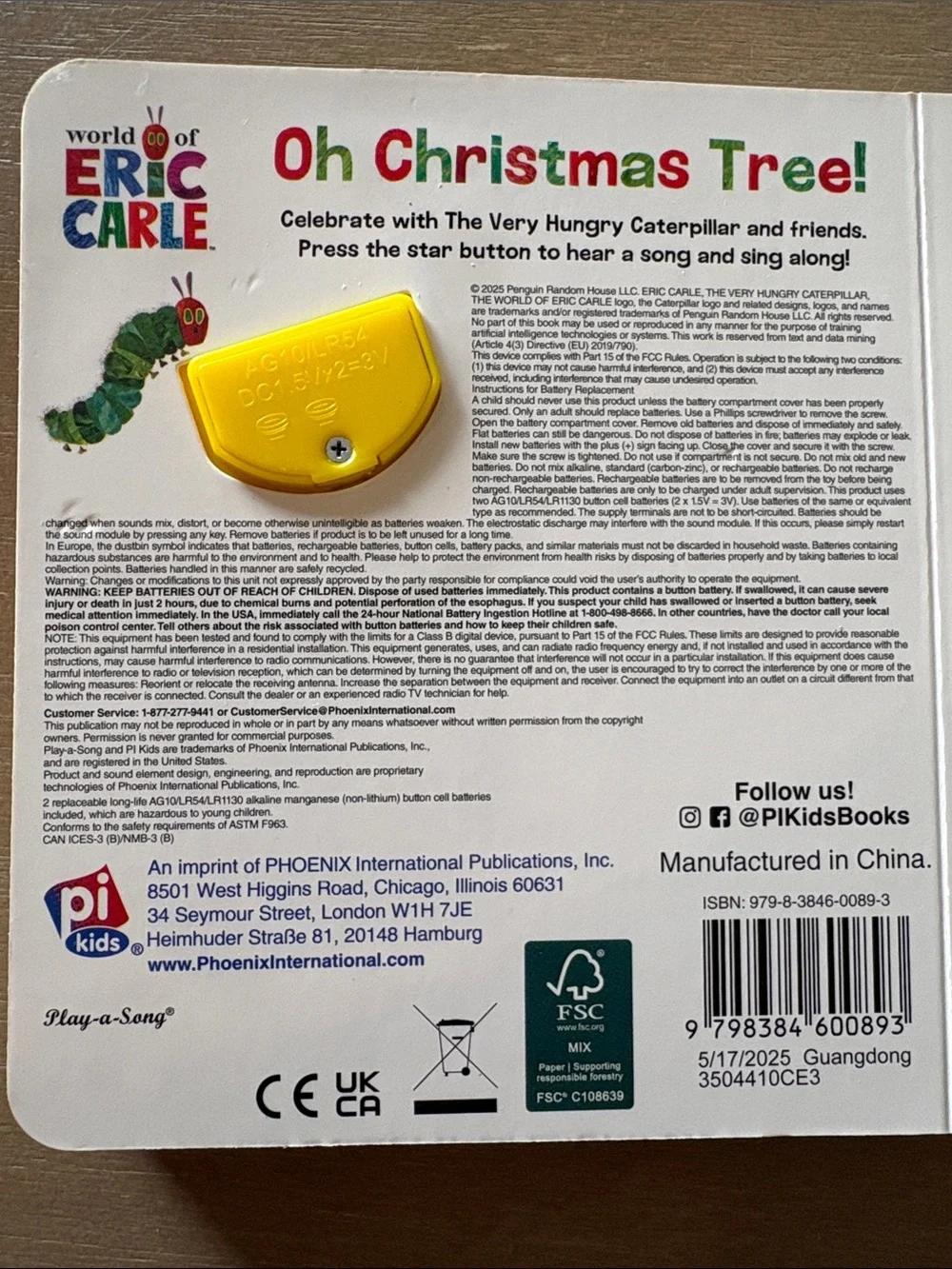 6/$20 Yellow Star Sound Button (